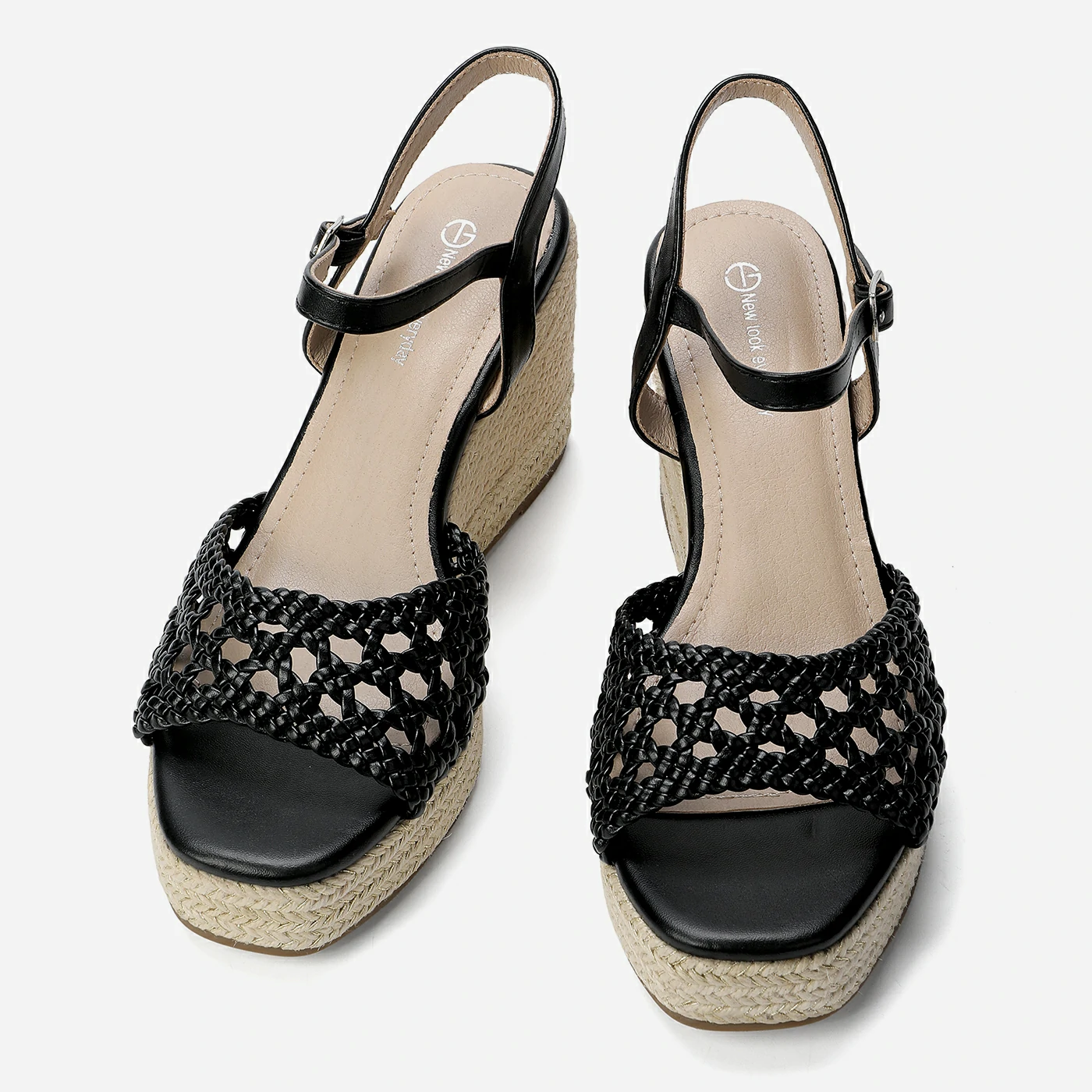 סנדל פלטפורמה שחור 38