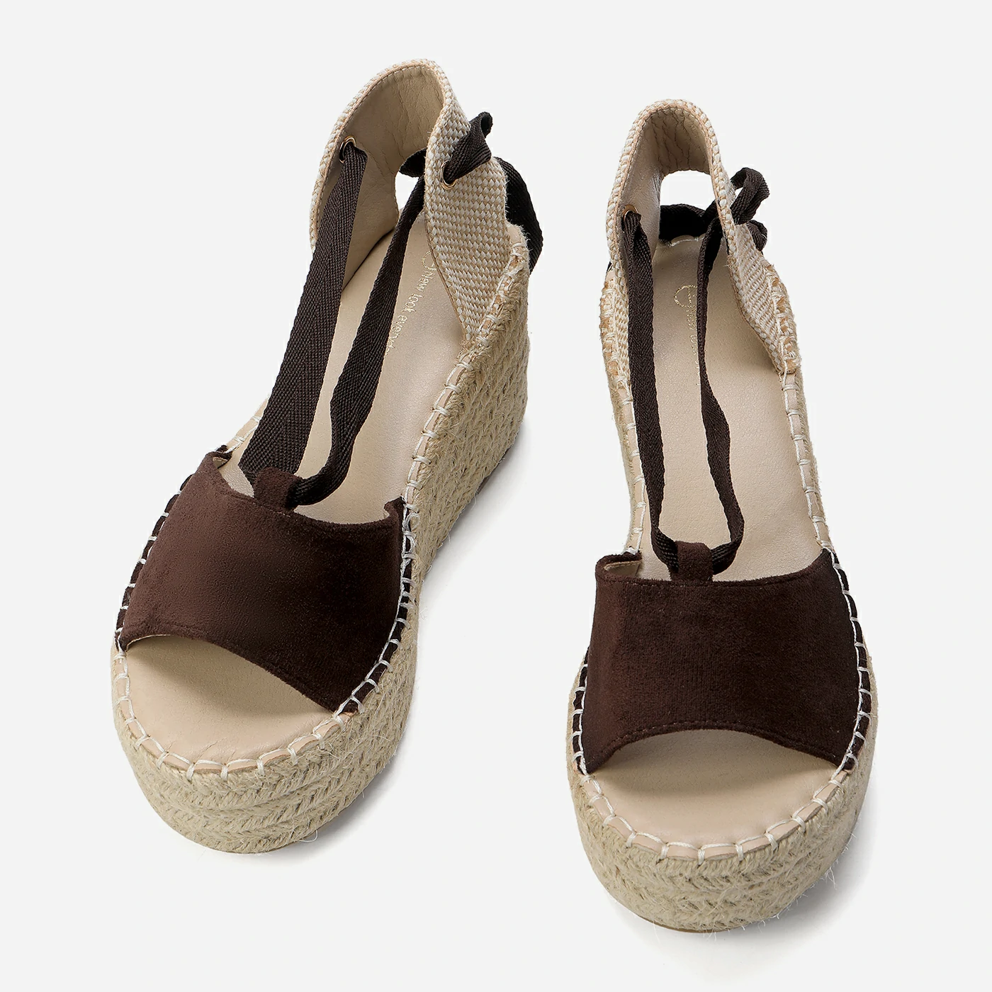 סנדל פלטפורמה חום 36