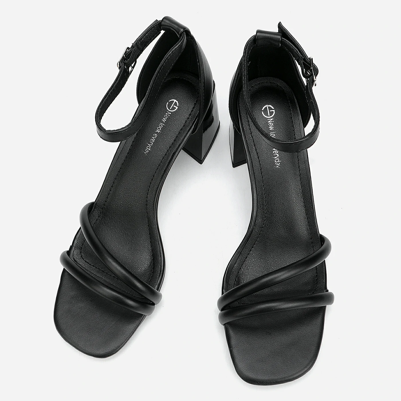 סנדל עקב שחור 36