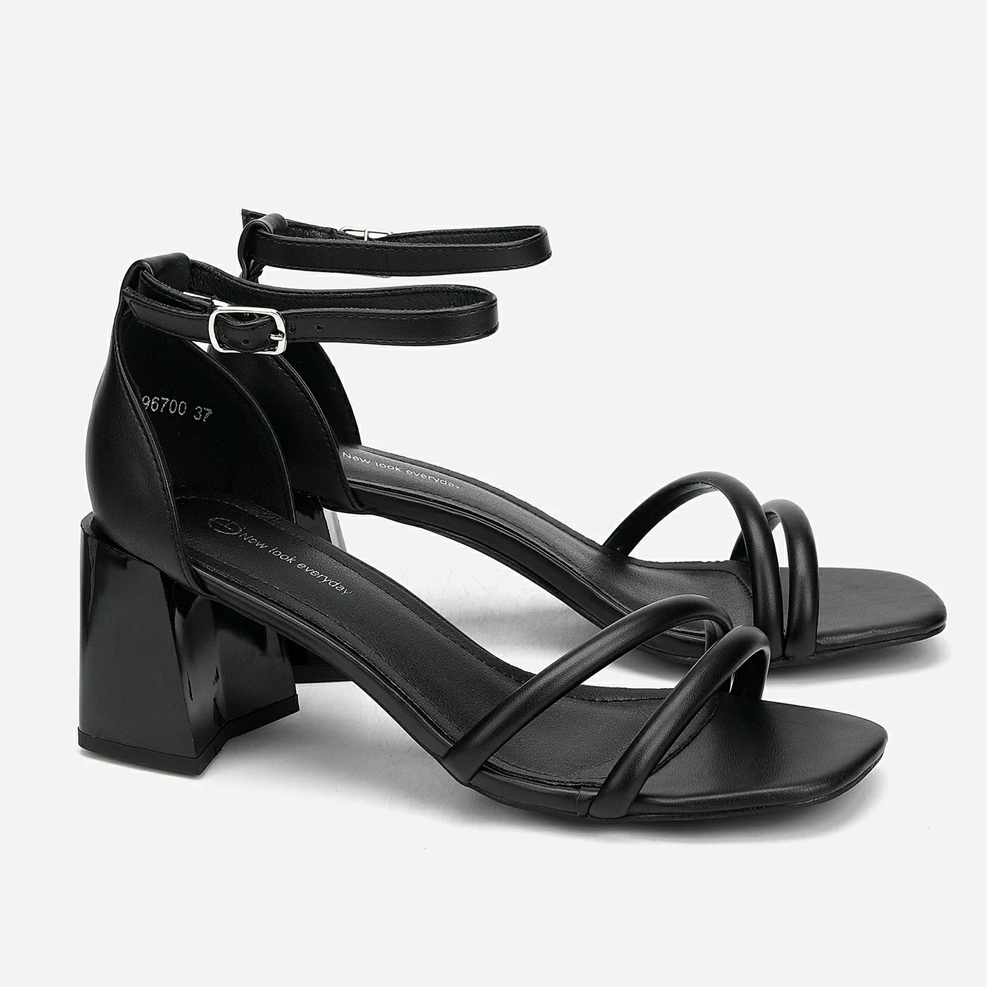 סנדל עקב שחור 36