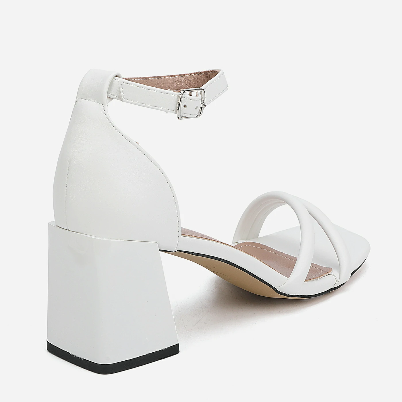 סנדל עקב לבן 38