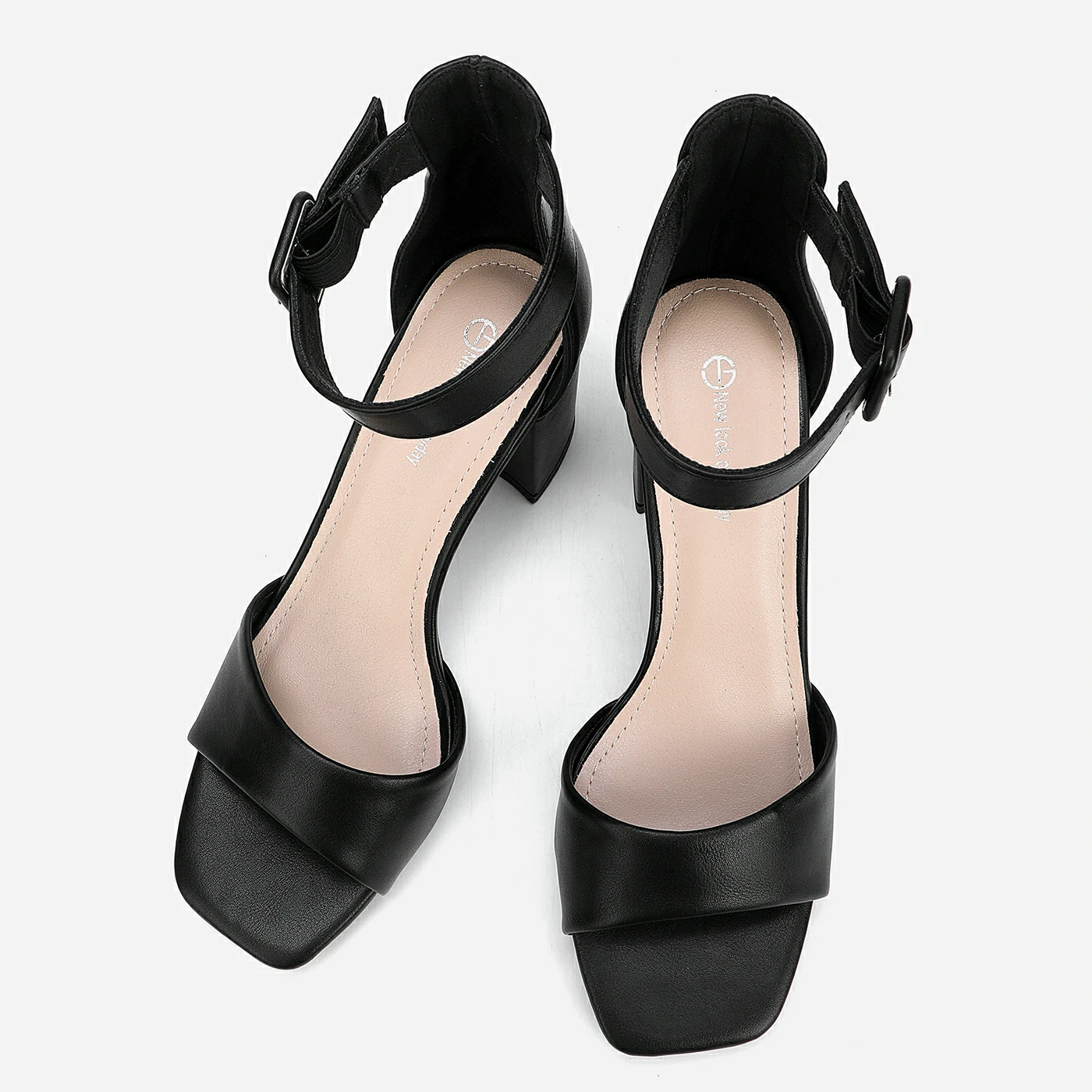 סנדל עקב שחור 41