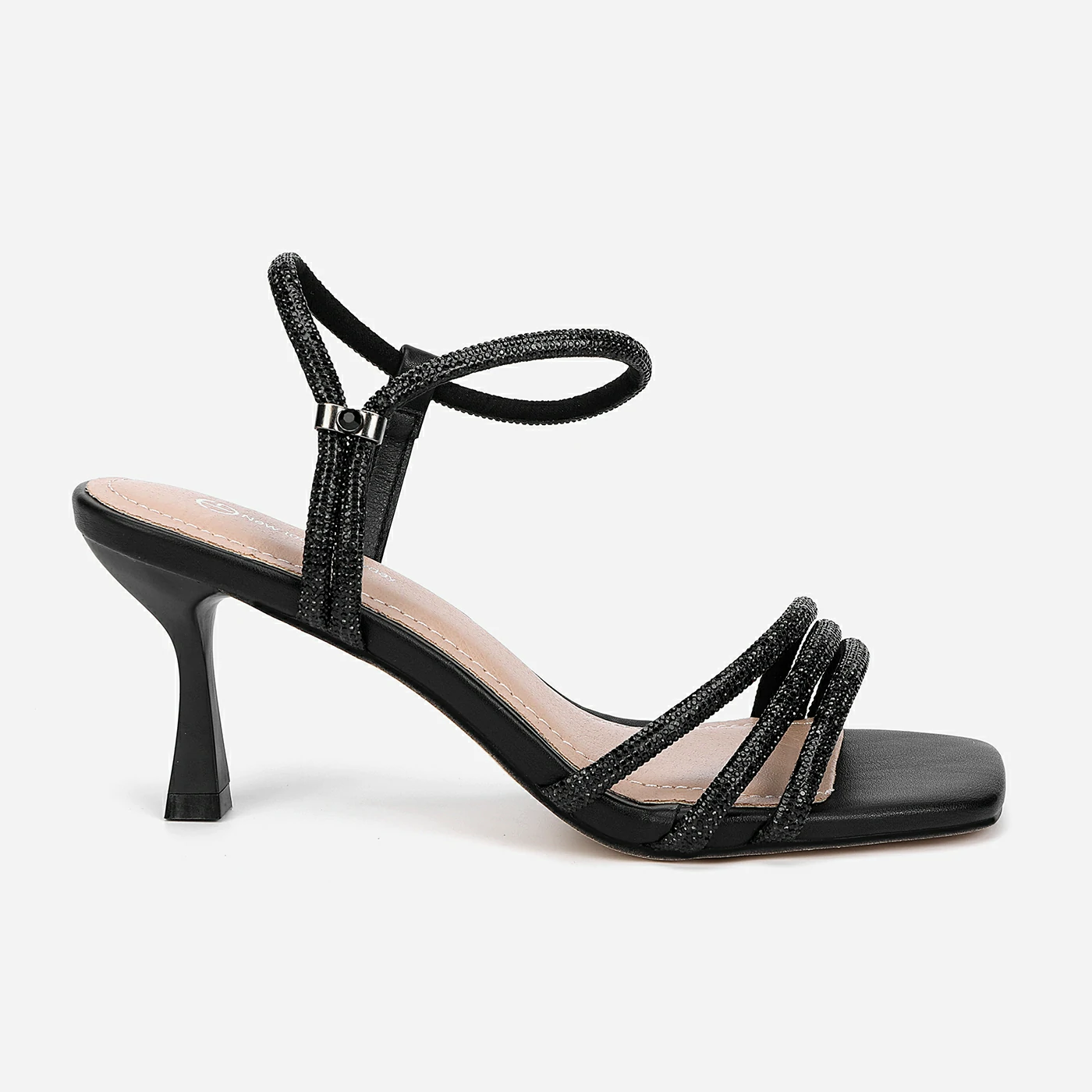 סנדל עקב שחור 36