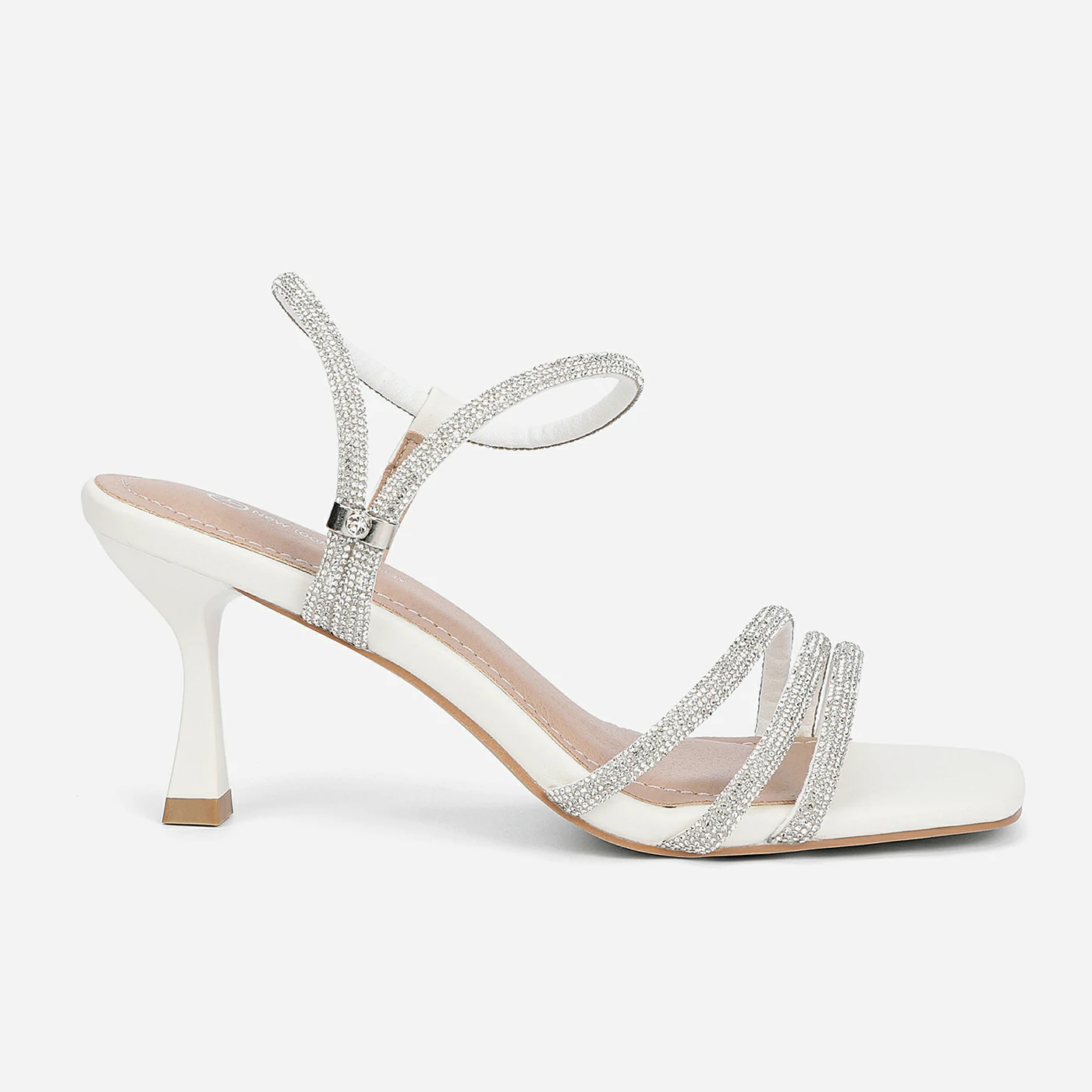 סנדל עקב לבן 37