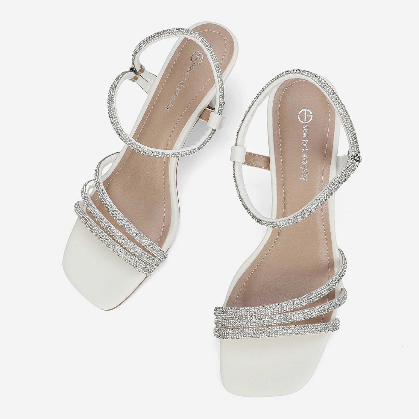 סנדל עקב לבן 37