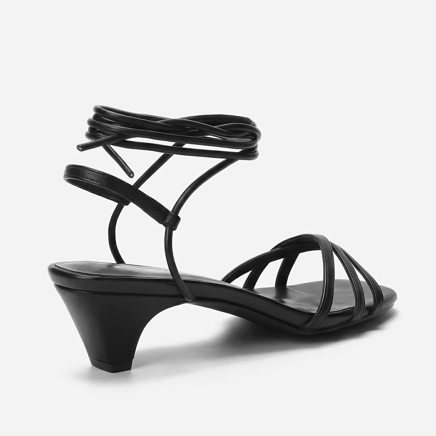 סנדל עקב שחור 37