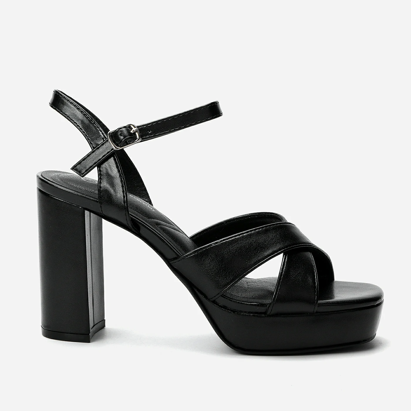 סנדל עקב שחור 36