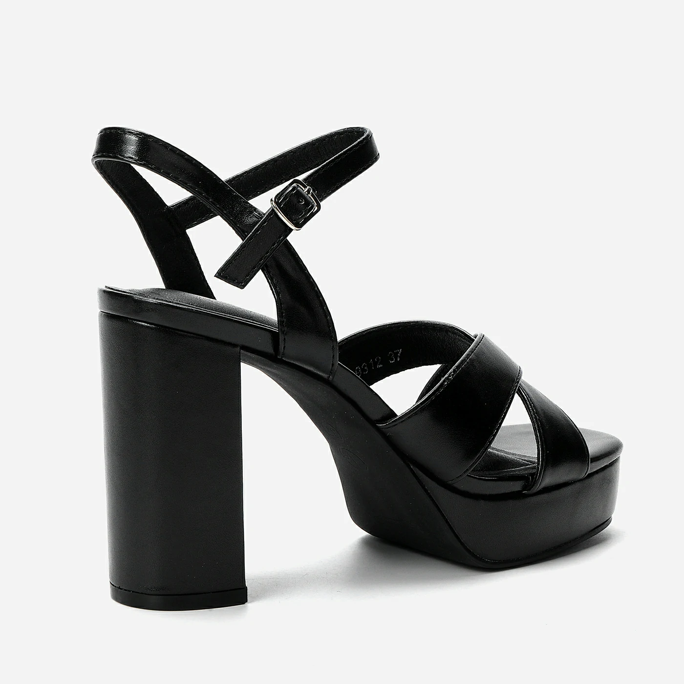 סנדל עקב שחור 36