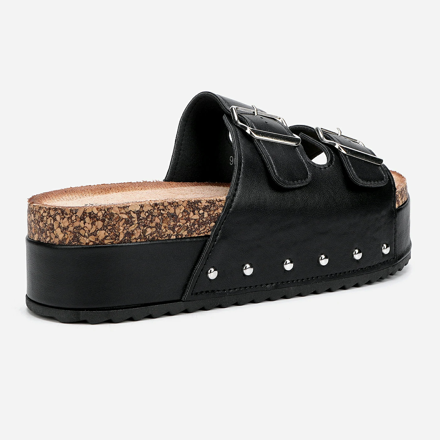 כפכף פלטפורמה שחור 38