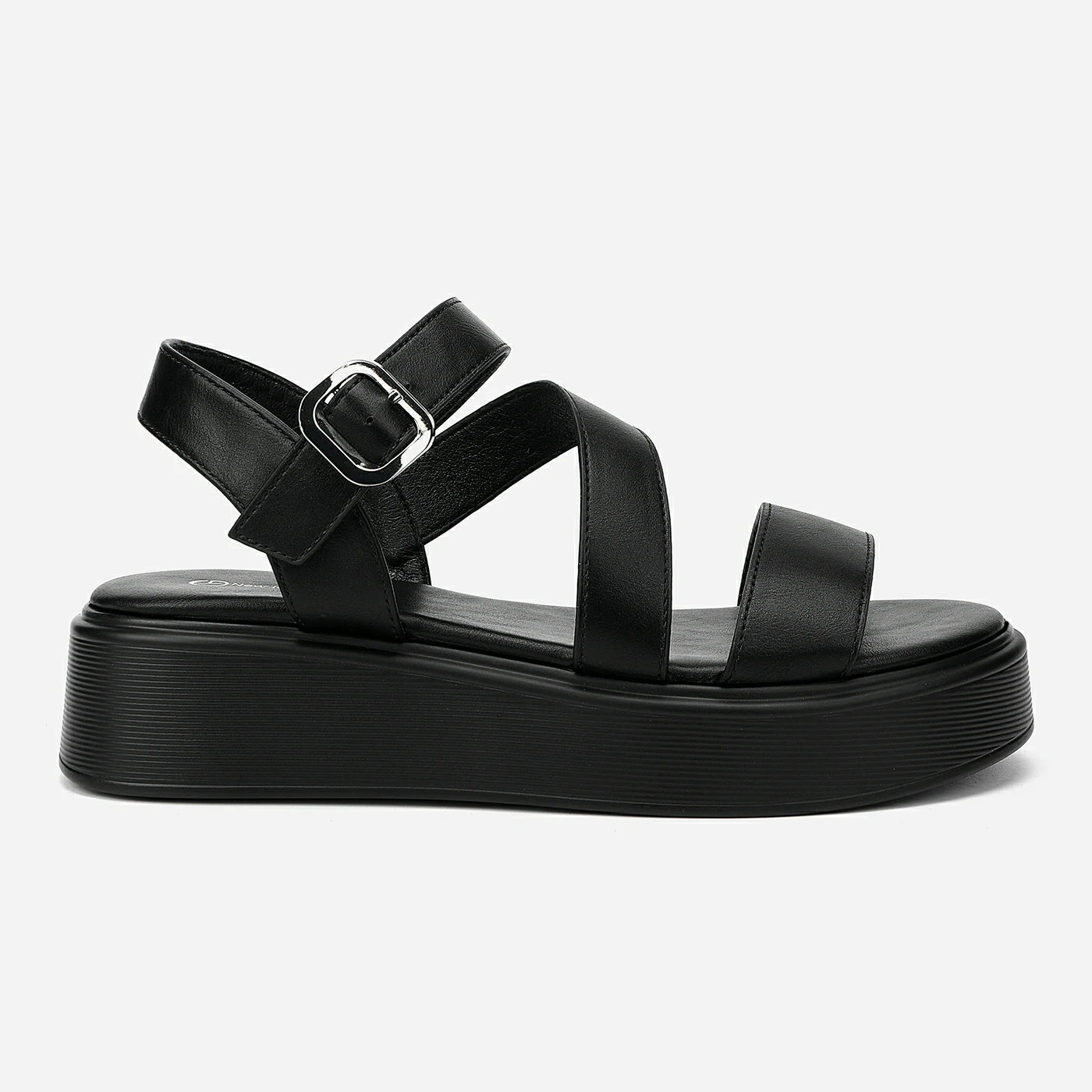 סנדל פלטפורמה שחור 36