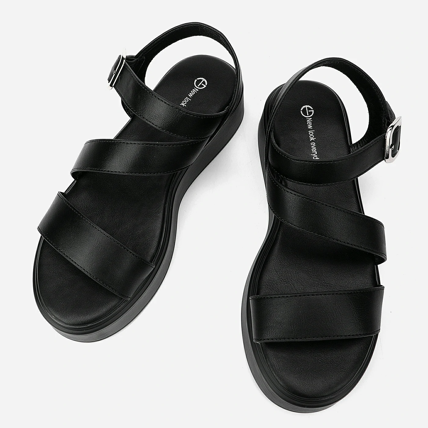 סנדל פלטפורמה שחור 36