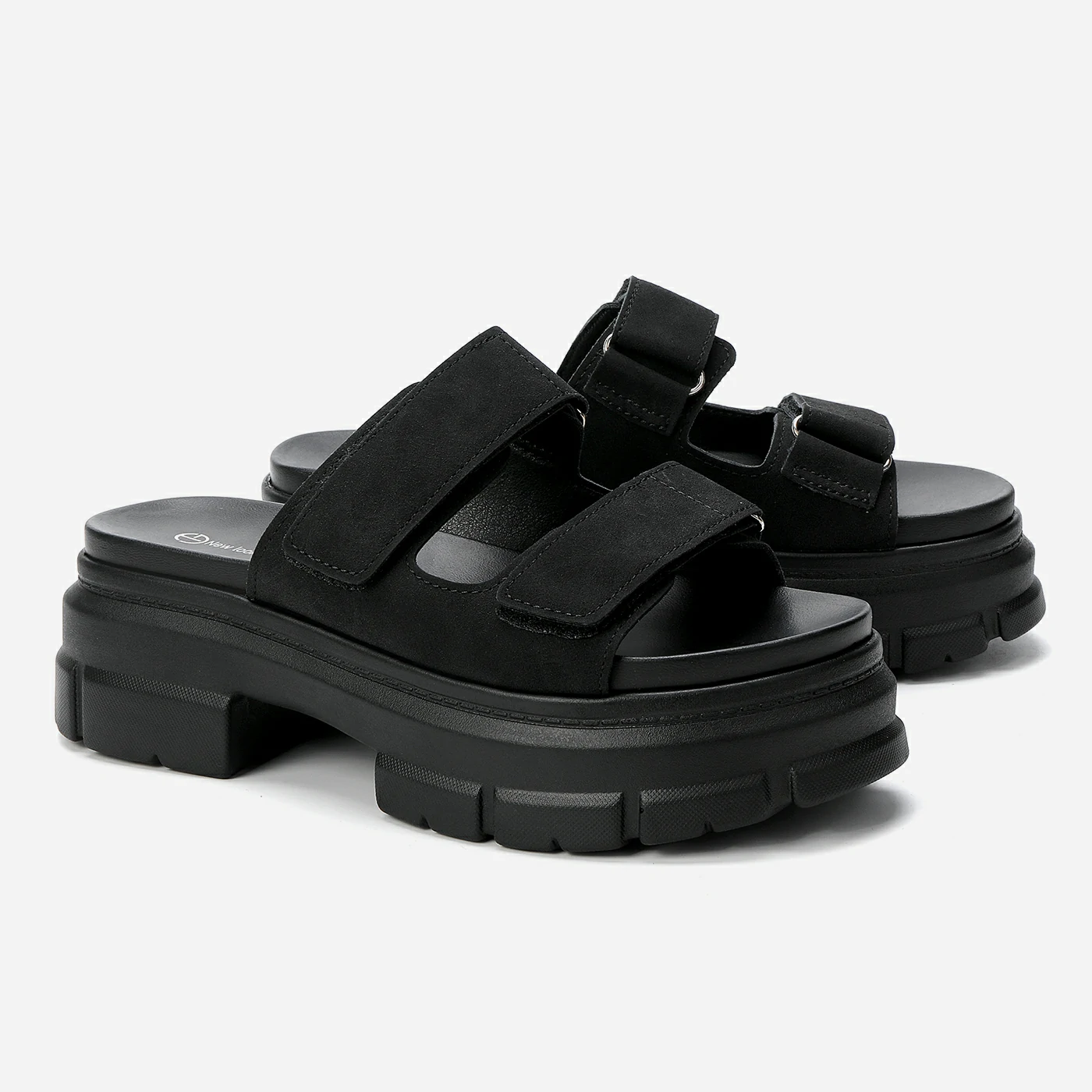 כפכף פלטפורמה שחור 37